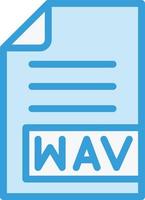 WAV Vector Icon Design Illustration