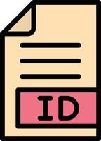 ID Vector Icon Design Illustration