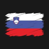 cepillo de bandera de eslovenia vector