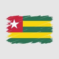 Togo Flag Brush vector