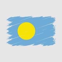 Palau Flag Brush vector