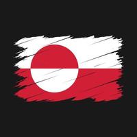 Greenland Flag Brush vector