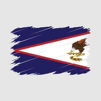 American Samoa Flag Brush vector