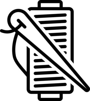 line icon for threads vector