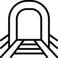 icono de línea para metro vector