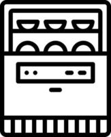 line icon for washer vector