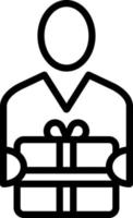 line icon for recipients vector