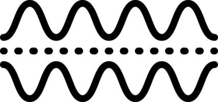 line icon for frequencies vector