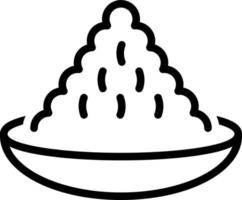 line icon for 1  yeast vector