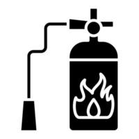 Fire Extinguisher Glyph Icon vector