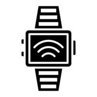 Smartwatch Glyph Icon vector