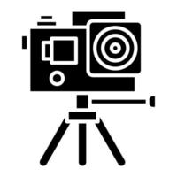 Action Camera Glyph Icon vector