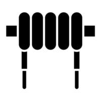 icono de glifo de inductor vector