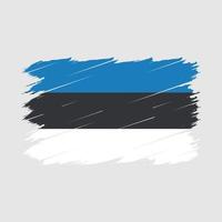 cepillo de bandera de Estonia vector