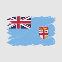 Fiji Flag Brush vector