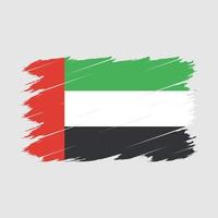 United Arab Emirates Flag Brush vector