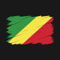 Congo Flag Brush vector