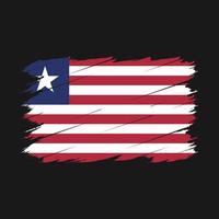 Liberia Flag Brush vector