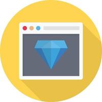 web page diamond vector illustration on a background.Premium quality symbols.vector icons for concept and graphic design.