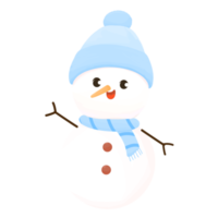 Snowman winter element six png