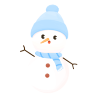 muñeco de nieve invierno navidad elemento siete png