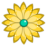 clipart fleur jaune png