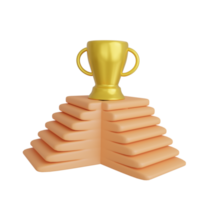 Sucess icon 3d render png
