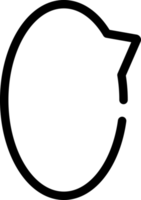 ícone de bolha de fala branca e preta, caixa de texto, decoração de caixa de conversa png