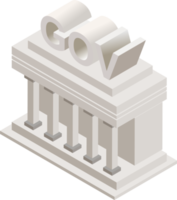 icono de gobierno 3d png