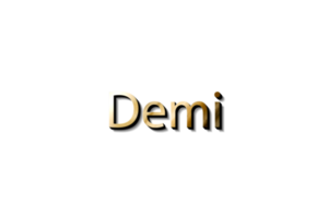 Demi 3D-Name png