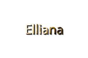 elliana nome 3d png