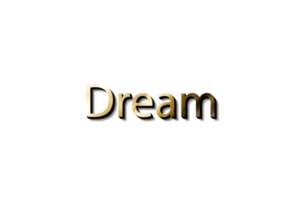 sognare 3d nome png