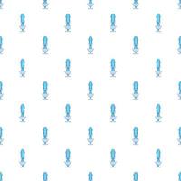 Microscope pattern, cartoon style vector