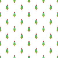 Rocket pattern, cartoon style vector