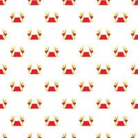 Red carpet pattern, cartoon style vector