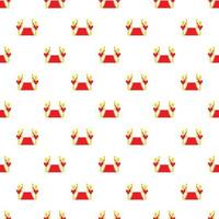 Red carpet pattern, cartoon style vector