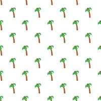 Palm tree with coconuts pattern, cartoon style vector