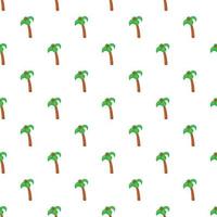 palmera con patrón de cocos, estilo de dibujos animados vector