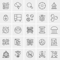 25 Universal Business Icons Vector Creative Icon Illustration to use in web and Mobile Related project