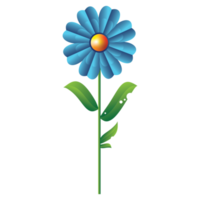 diseño de flores florecientes para la decoración png