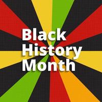 flat black history month background vector