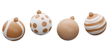 Christmas isolated golden luxury bauble ball 3d render illustration. Happy new year 3d render image of christmas holiday png