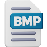 bmp-Dateiformat 3D-Rendering isometrisches Symbol. png