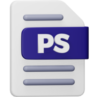 ps-Dateiformat 3D-Rendering isometrisches Symbol. png