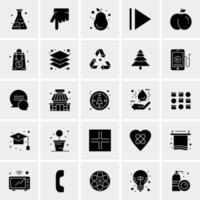 25 iconos de negocios universales vector ilustración de icono creativo para usar en proyectos relacionados con la web y dispositivos móviles