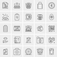 25 Universal Business Icons Vector Creative Icon Illustration to use in web and Mobile Related project
