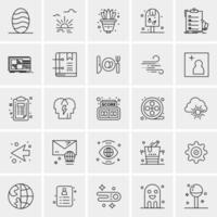 25 Universal Business Icons Vector Creative Icon Illustration to use in web and Mobile Related project