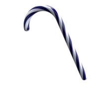 3d candy cane. 3d rendering. png