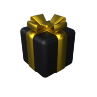 caja de regalo 3d. ilustración de renderizado 3d. png