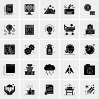 25 iconos de negocios universales vector ilustración de icono creativo para usar en proyectos relacionados con la web y dispositivos móviles